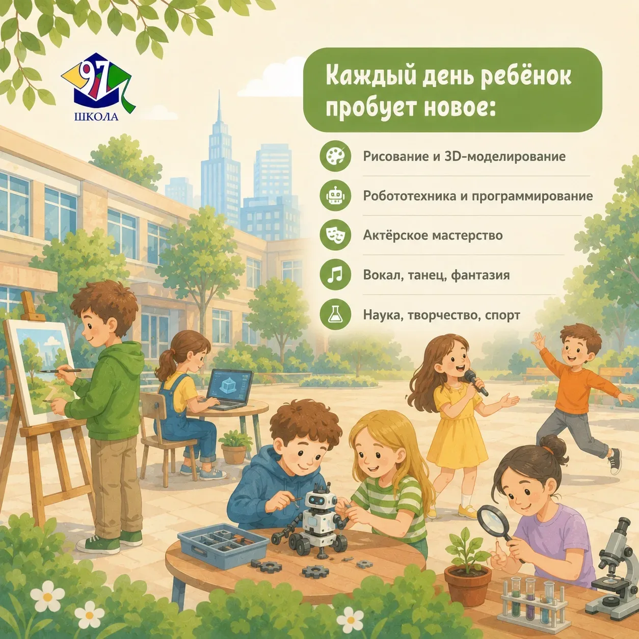 ЧЕМ ЗАНЯТЬ РЕБЁНКА НА ЛЕТНИХ КАНИКУЛАХ?  Вместо бесцельных дней у экрана — новые навыки, творчество 