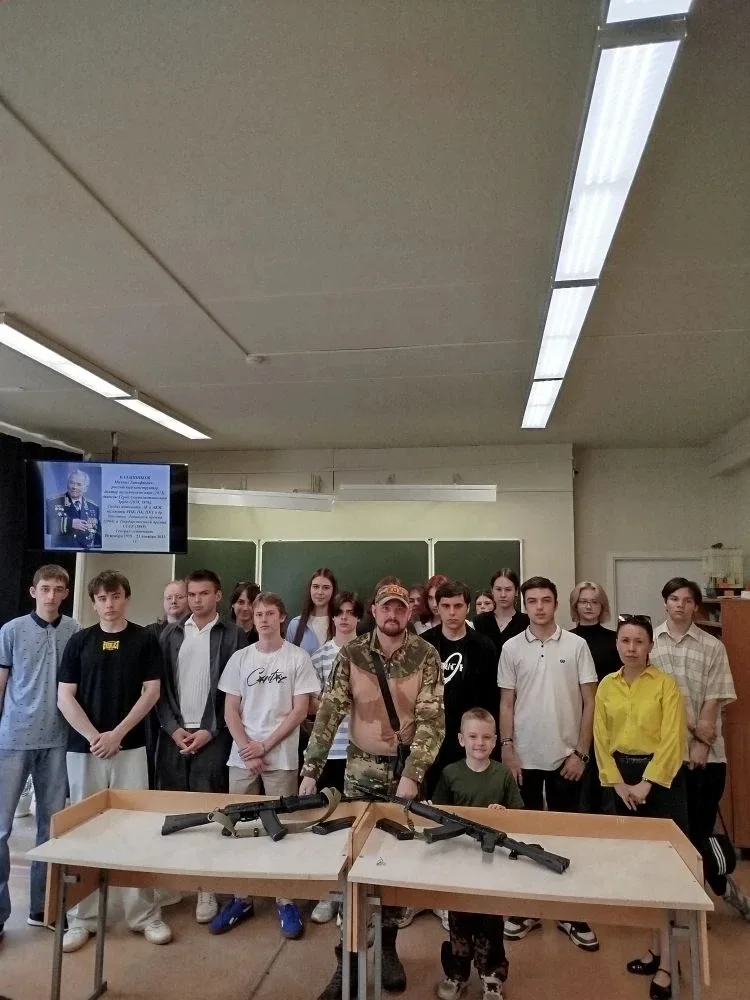 🇷🇺Урок мужества.  ❣В Гимназии прошёл необычный «Урок мужества», который надолго запомнится ученикам.