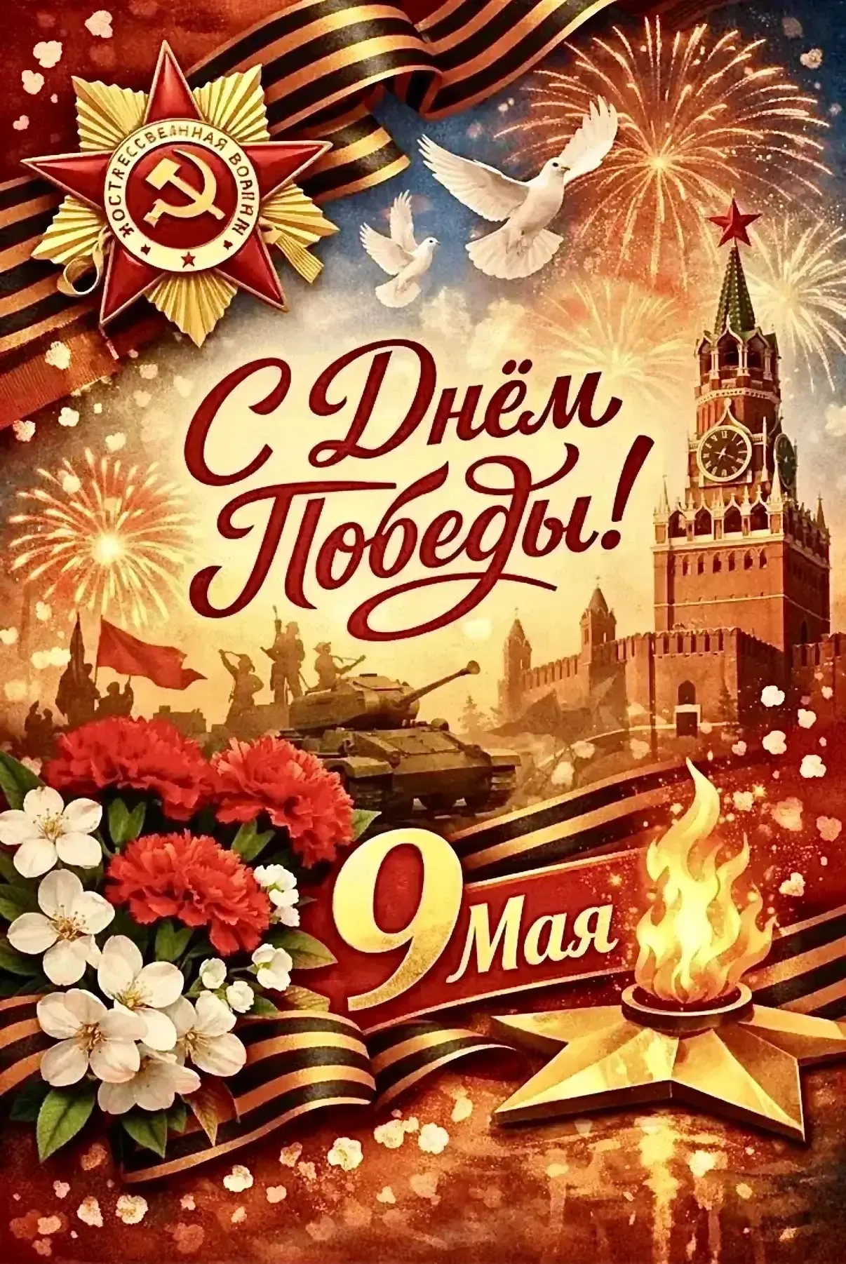 С днем Великой Победы! Ура!