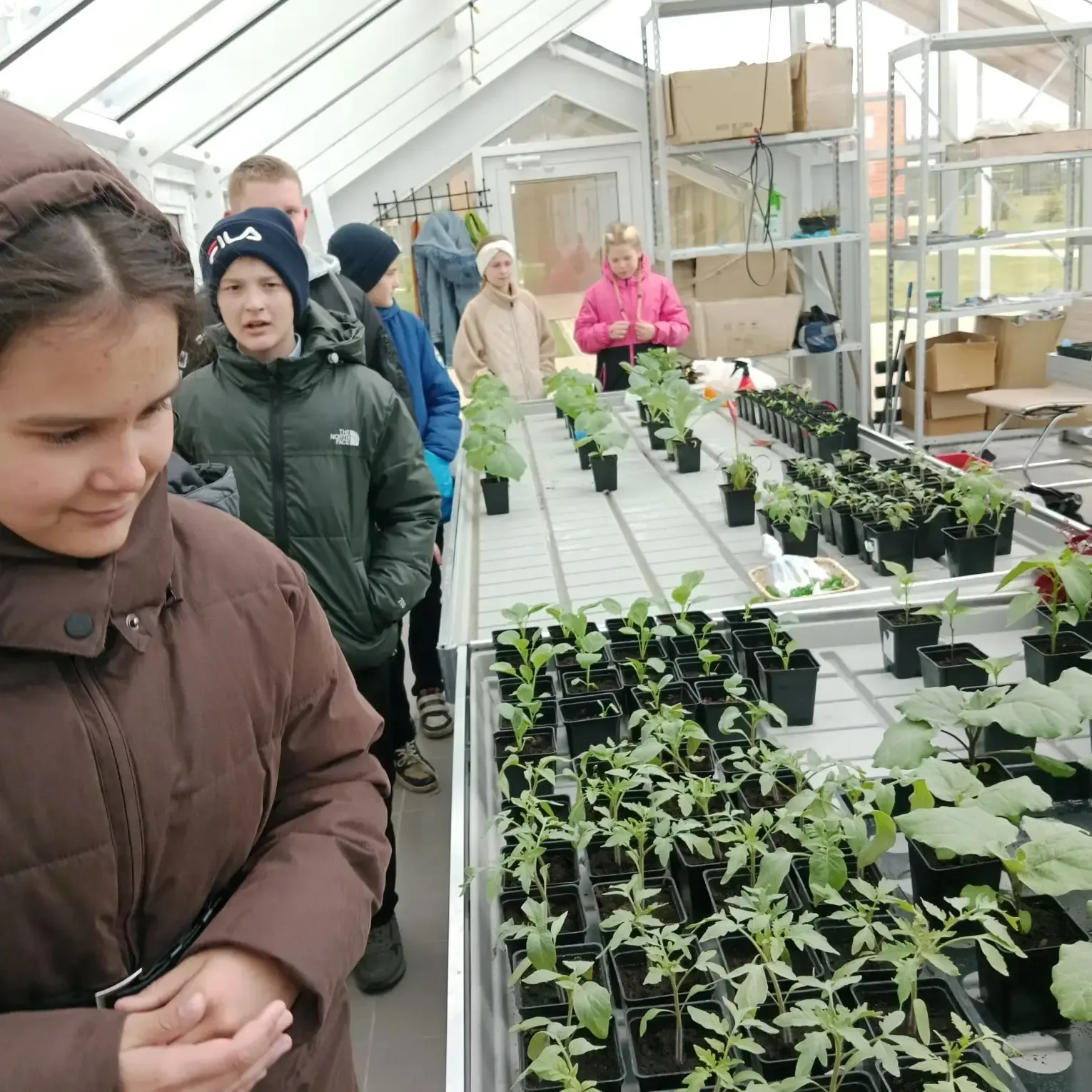 🌿 В гостях у природы!  Сегодня урок технологии у нашего 5 «В» прошел не в кабинете за партами, а в с