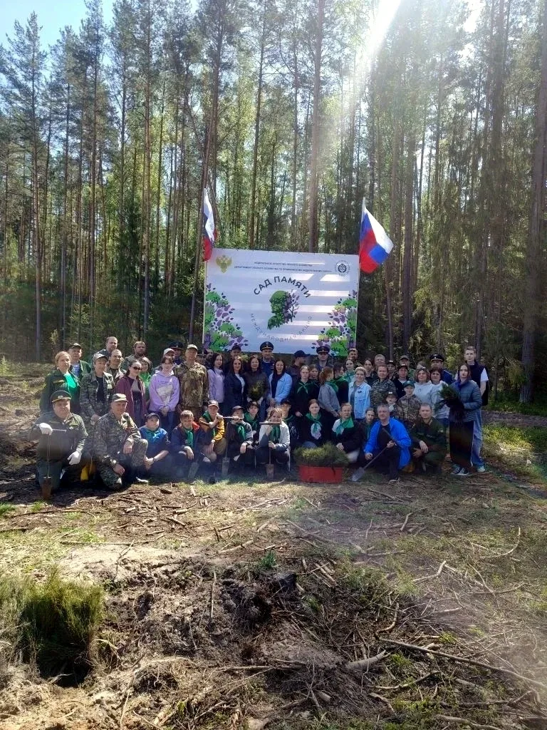 ШКОЛЬНОЕ ЛЕСНИЧЕСТВО ПРИСОЕДИНИЛОСЬ К АКЦИИ "САД ПАМЯТИ"  Школьное лесничество "Лесное наследие" при