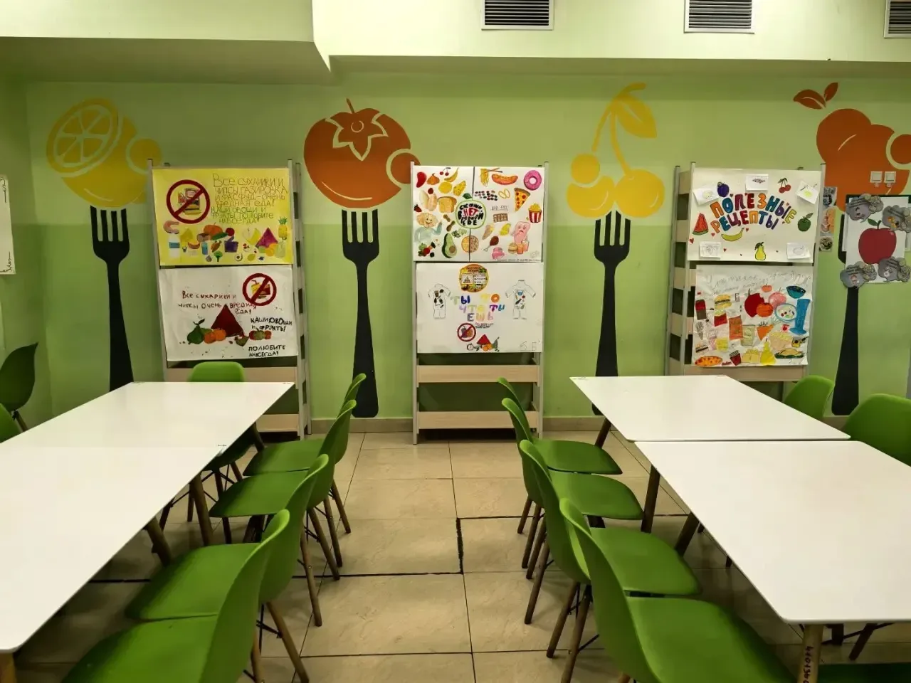 🥗С 23 апреля проходил конкурс стенгазет «Мы за здоровое питание»  ✨В нём участвовали учащиеся  1–8 к