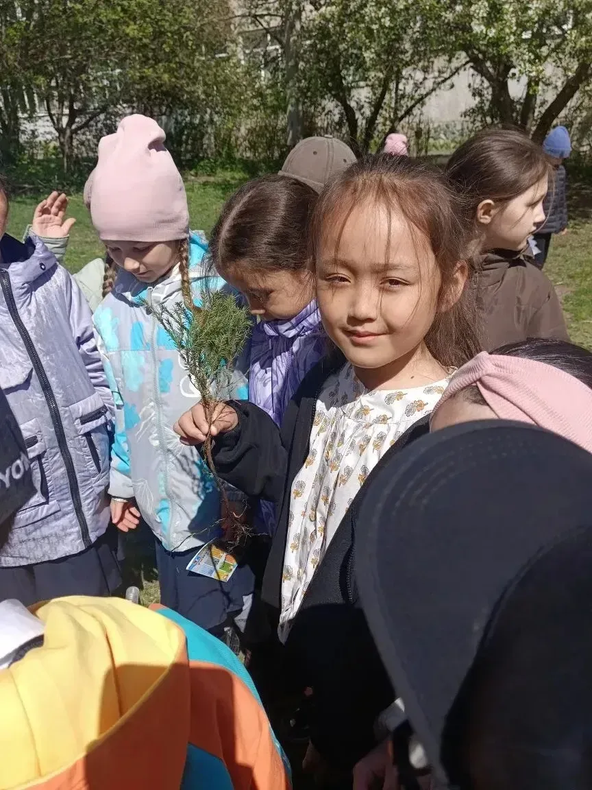 Растим лес и добрые традиции! 🌞  День 12 мая в 1 «Д» выдался по-особенному солнечным. А всё потому, 