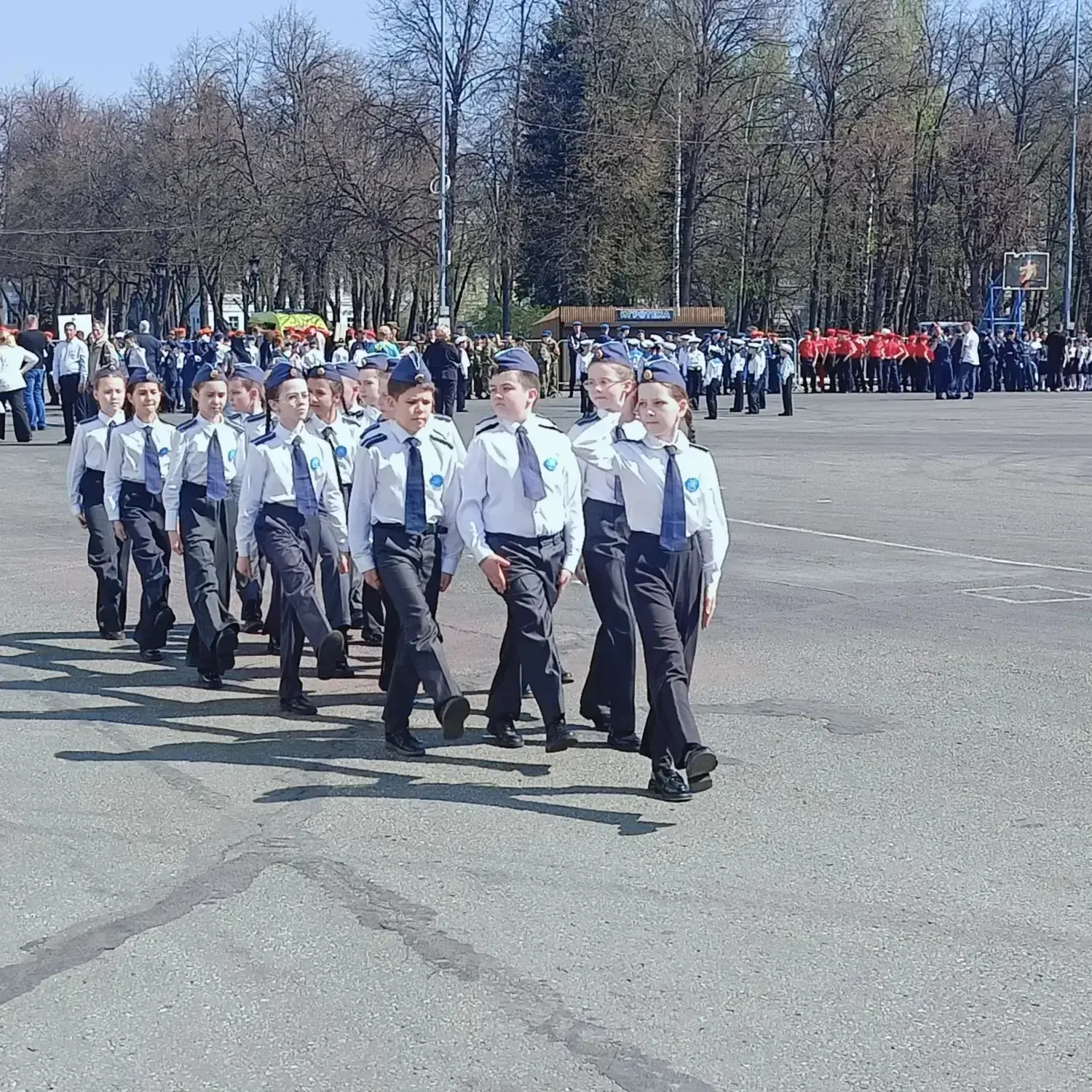 🇷🇺 6 мая младшие участники команды Патриот 16 приняли участие в областном смотре строя и песни "Марш