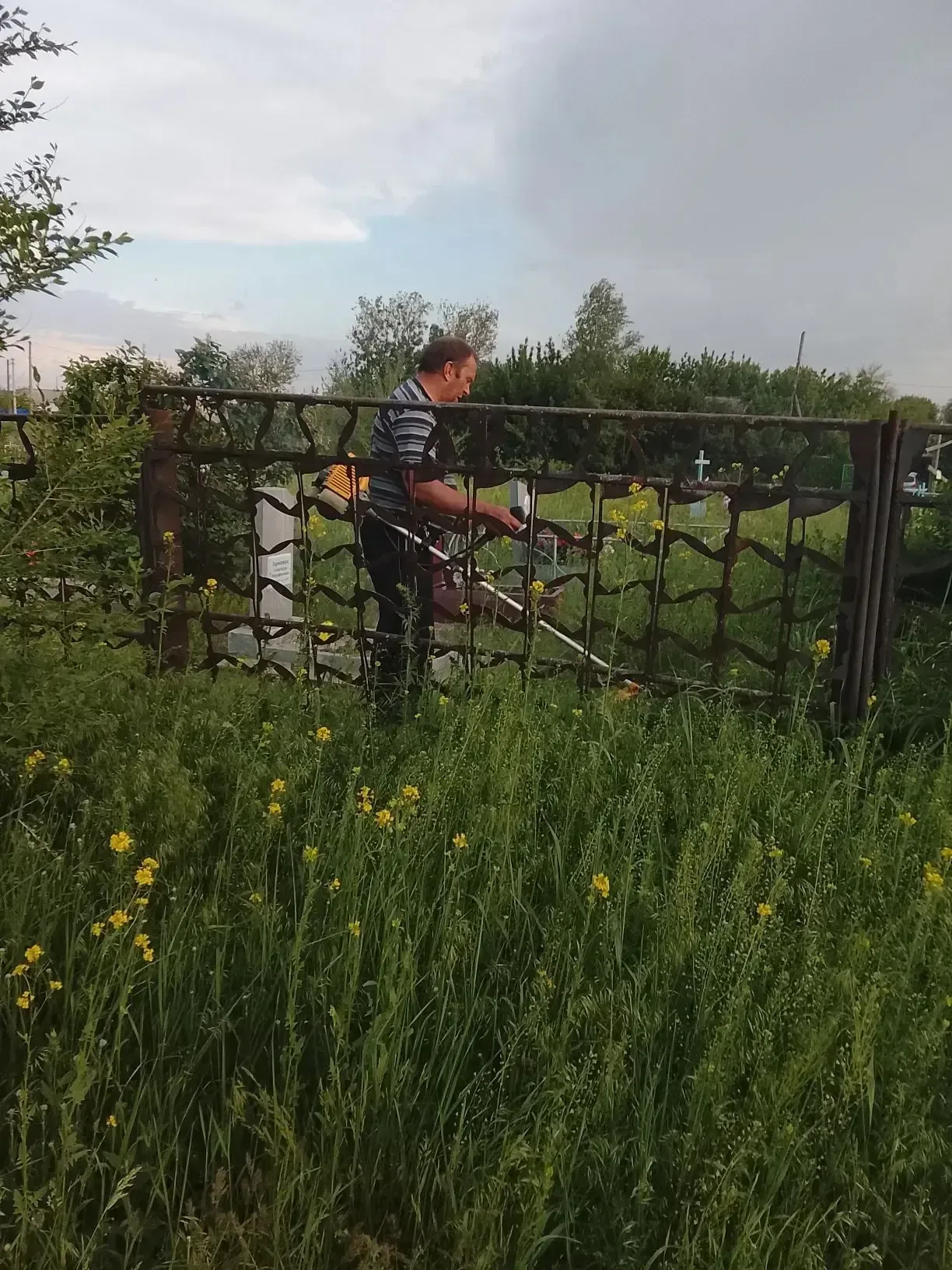 🌿 В Каменском районе ведется покос сорной растительности  ✅ Для поддержания надлежащего санитарного 
