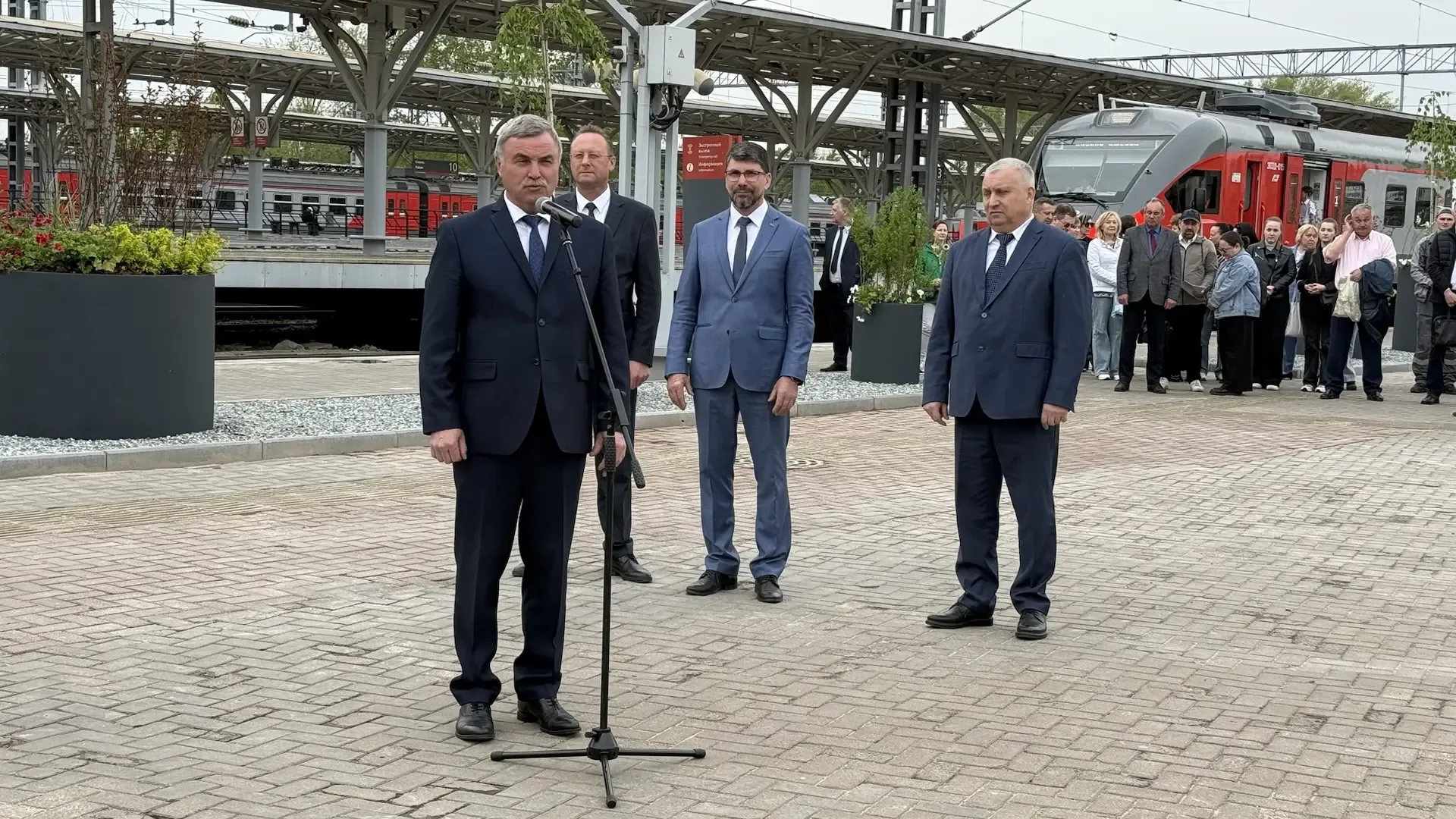 Торжественный запуск двух электропоездов нового поколения ЭП3Д по маршруту Казань – Ижевск – Казань 