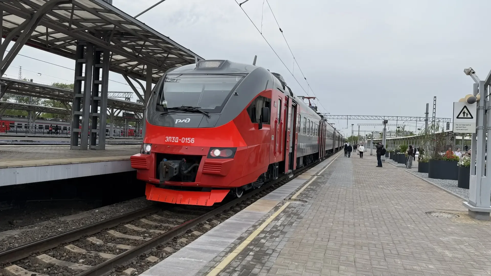 Торжественный запуск двух электропоездов нового поколения ЭП3Д по маршруту Казань – Ижевск – Казань 