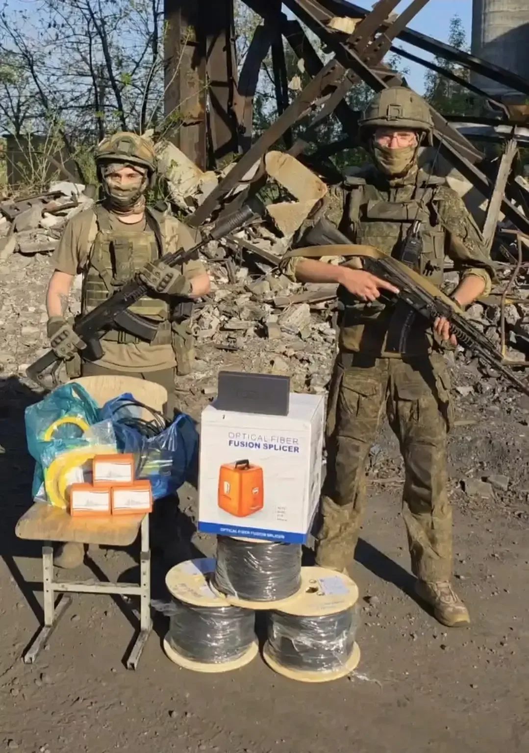 ❗️В канун 9 мая мы смогли оказать небольшую помощь нашим ребятам из Отделения связи 1 мотострелковог