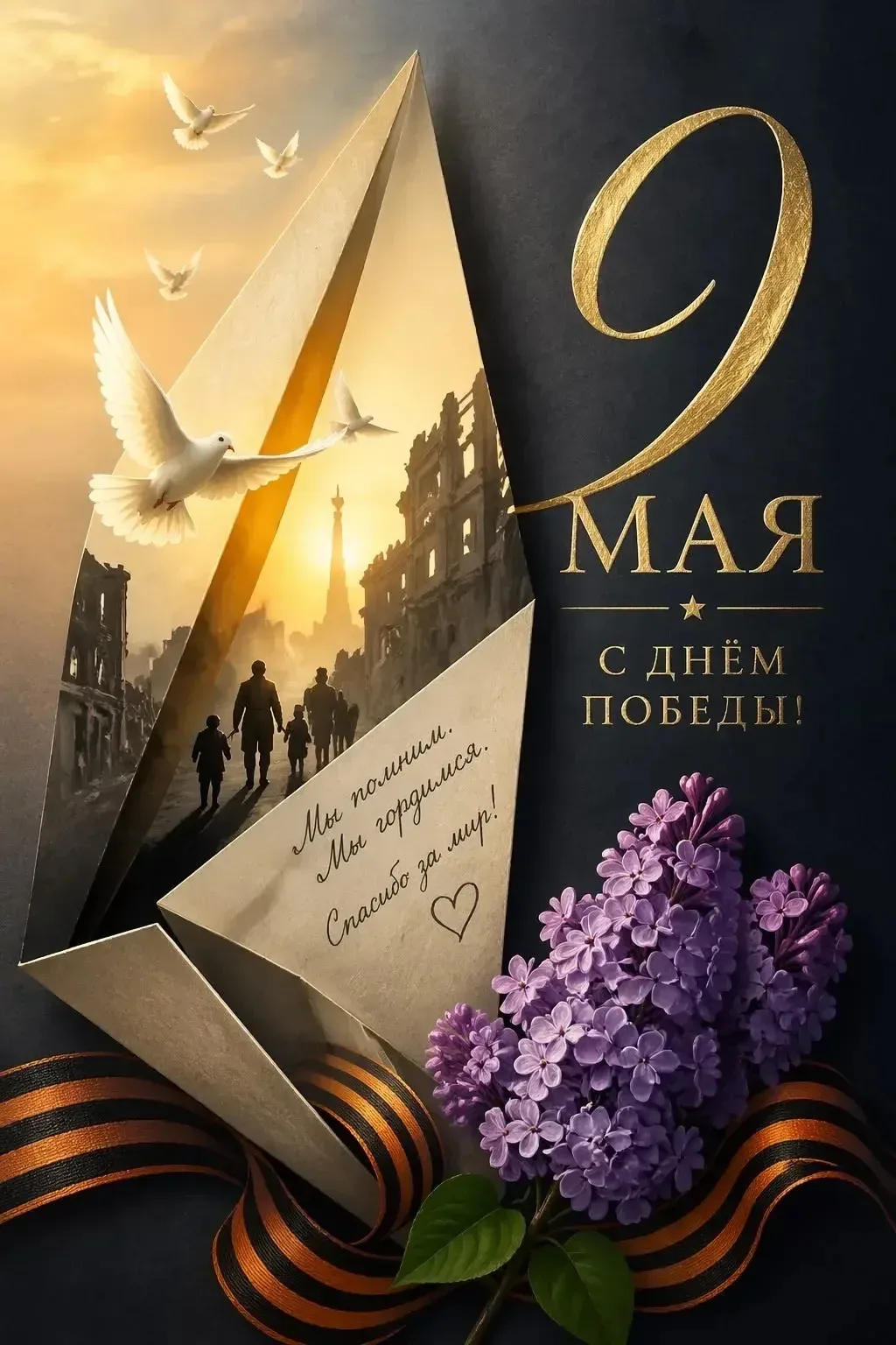 🕊️ Дорогие ученики, педагоги и родители!  9 мая — священная дата для нашей страны. В этот день мы вс