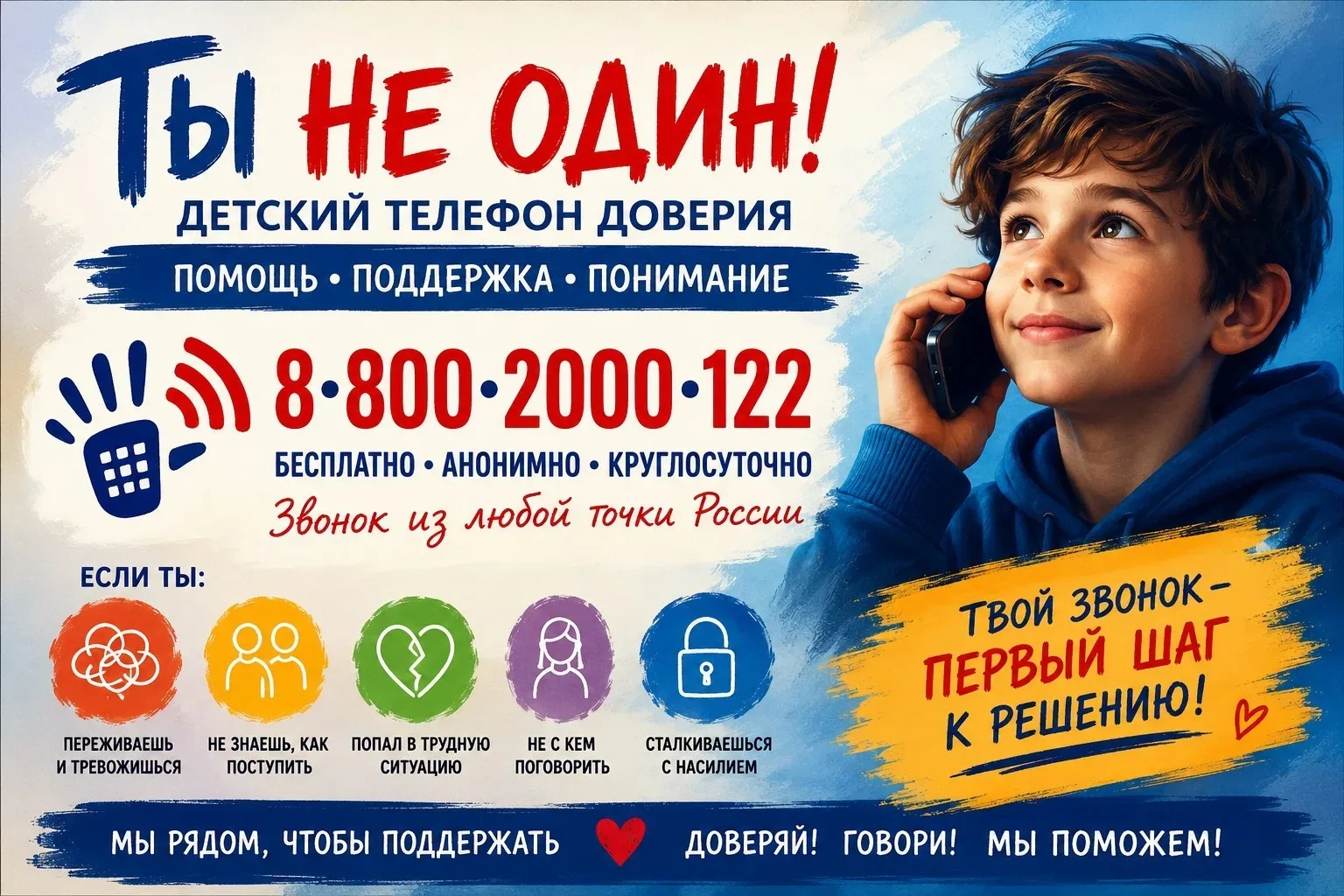 📞 17 мая — Международный день детского телефона доверия  Этот день — не просто дата в календаре. Это