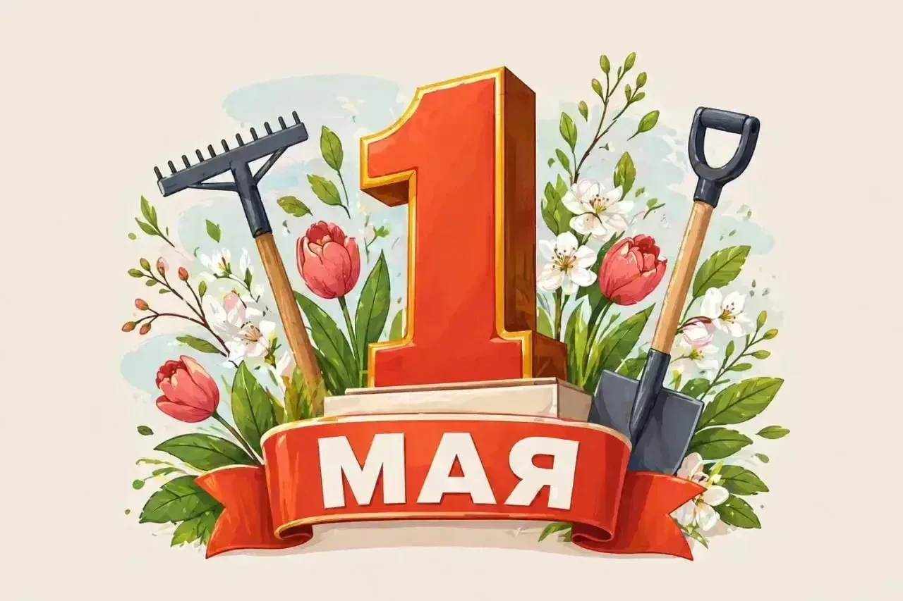 С праздником Весны и Труда!