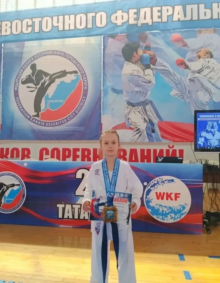 #на_спорте💪   🎊Поздравляем Горбатюк Есению, ученицу 1Е класса МАОУ СОШ №6 г. Южно-Сахалинска , котор