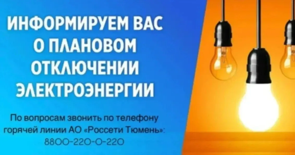 Внимание! Отключение электроэнергии! 25.05.2026 с 09:00 до 20:00 д. Леваши, СНТ Лоза, СНТ Восход