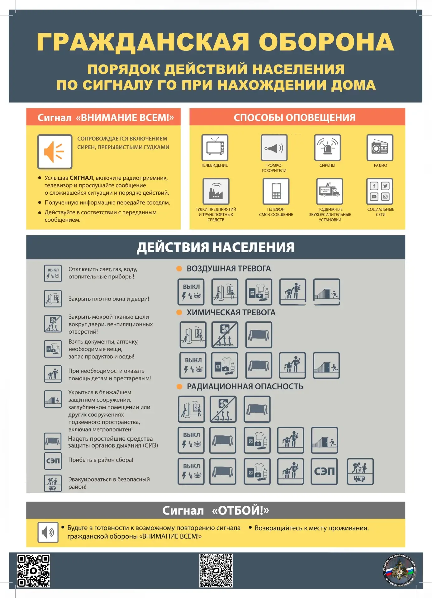 ⚠️ Внимание, важная информация!  Уважаемые жители, просим вас ознакомиться с памятками от Главного у