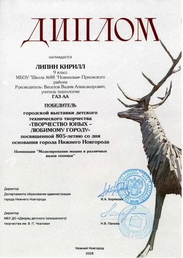 🏆 Наши ребята — победители городской выставки «Творчество юных — любимому городу»  18 мая подвели ит
