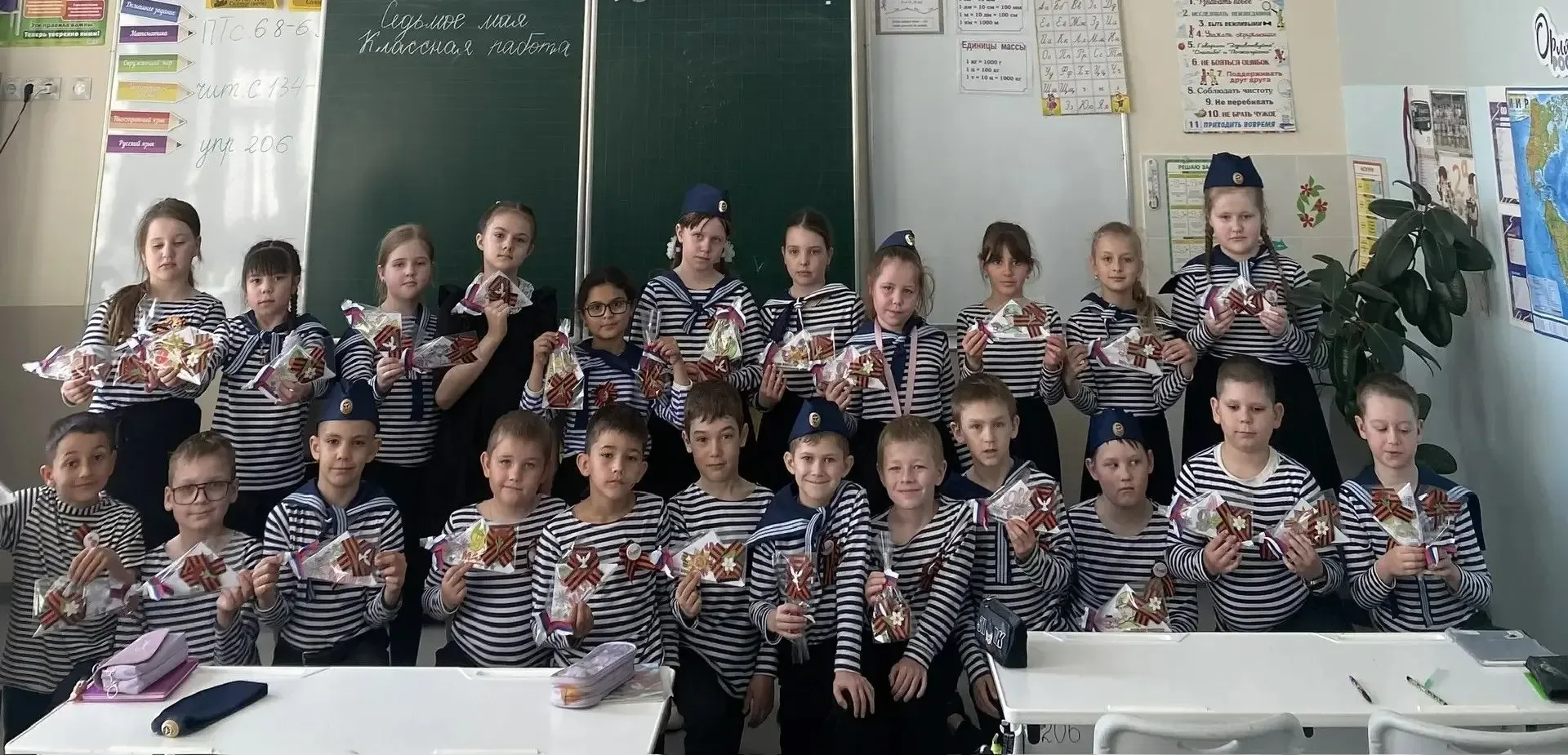🌷 Наши второклассники сделали очень важное и доброе дело: своими руками они смастерили георгиевские 