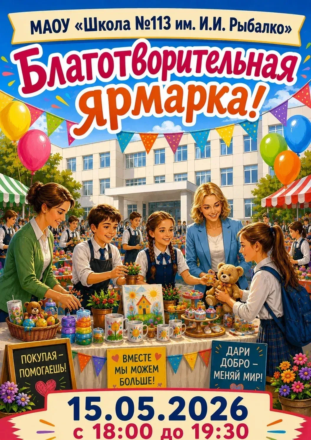 Средства,собранные с Благотворительной Ярмарки, пойдут на помощь детям, находящимся на длительном до