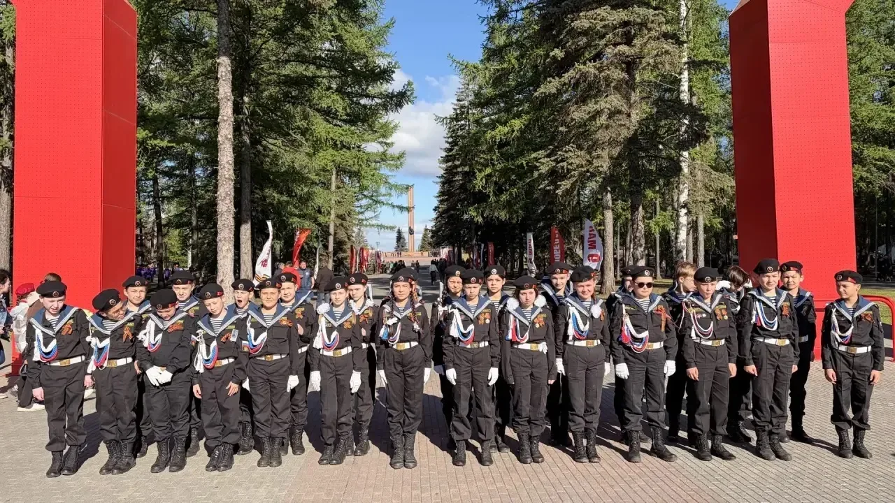 🇷🇺В парадном строю Памяти Сегодня, в день Великой Победы, кадеты Демского отделения МАОУ «Лицей №161