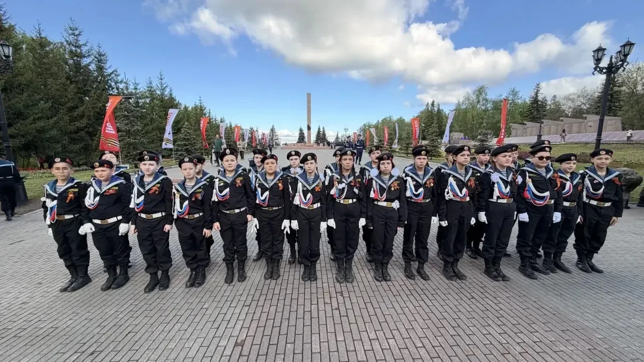 🇷🇺В парадном строю Памяти Сегодня, в день Великой Победы, кадеты Демского отделения МАОУ «Лицей №161