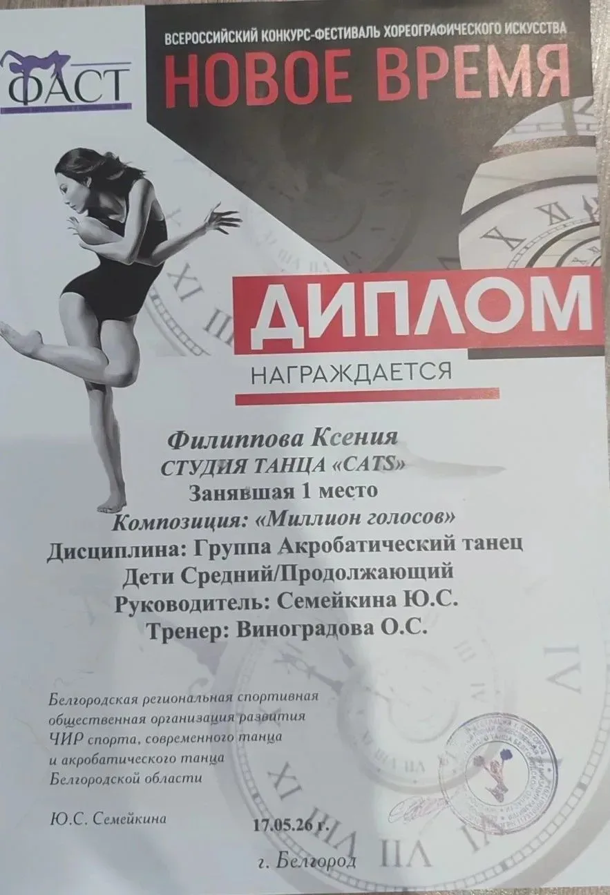 Достижения наших обучающихся. Филиппова Ксения - 3 "В" класс.  Кл. рук-ль: Гончарова Н.И.  Обучающая
