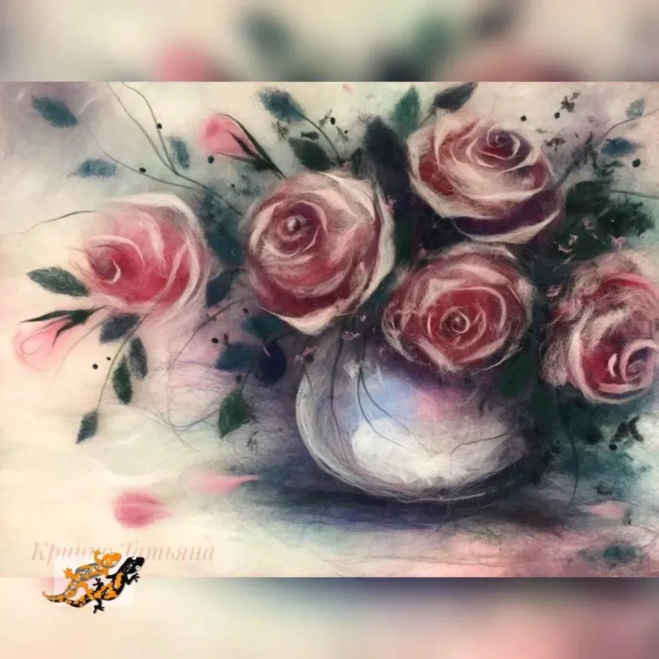 🧶 Вы не поверите из чего сделаны эти картины 😱  Кажется, что это акварель или мягкая пастель, правда