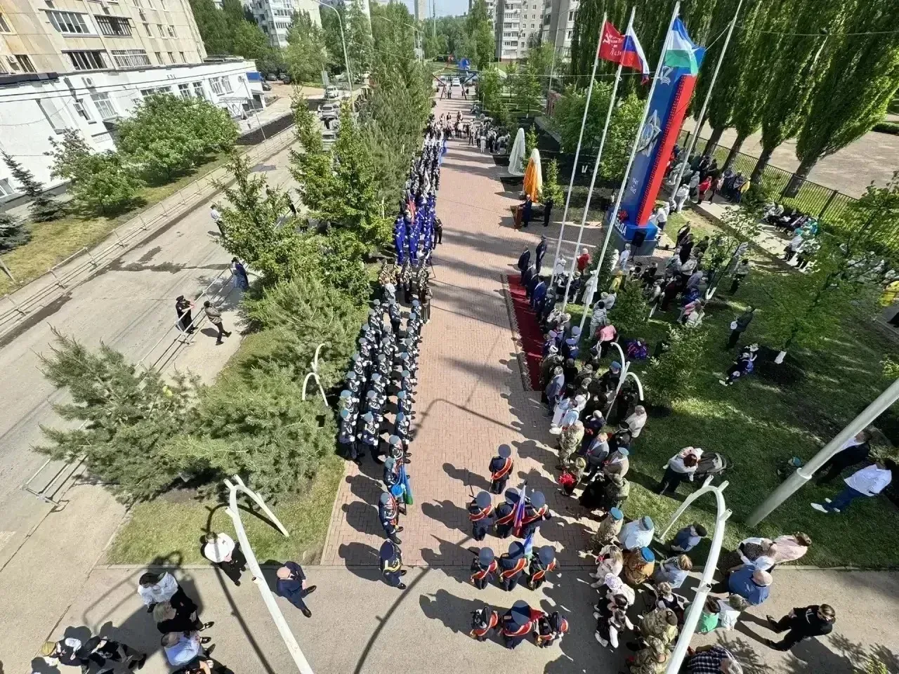 Накануне Дня Победы кадеты кадетского блока «Юные крылья Башкортостана» приняли участие в торжествен