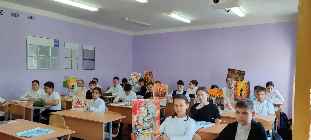 🔥 В рамках месячника пожарной безопасности в нашей гимназии прошёл конкурс детского и юношеского тво