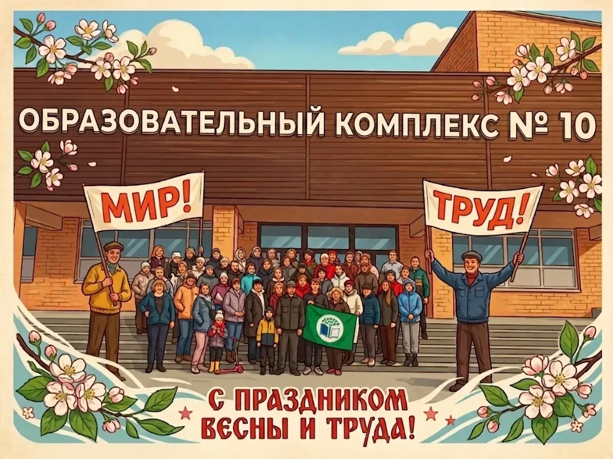 С Днём Весны и Труда!  Пусть работа приносит удовольствие, учеба — смысл, а выходные радость и тепло