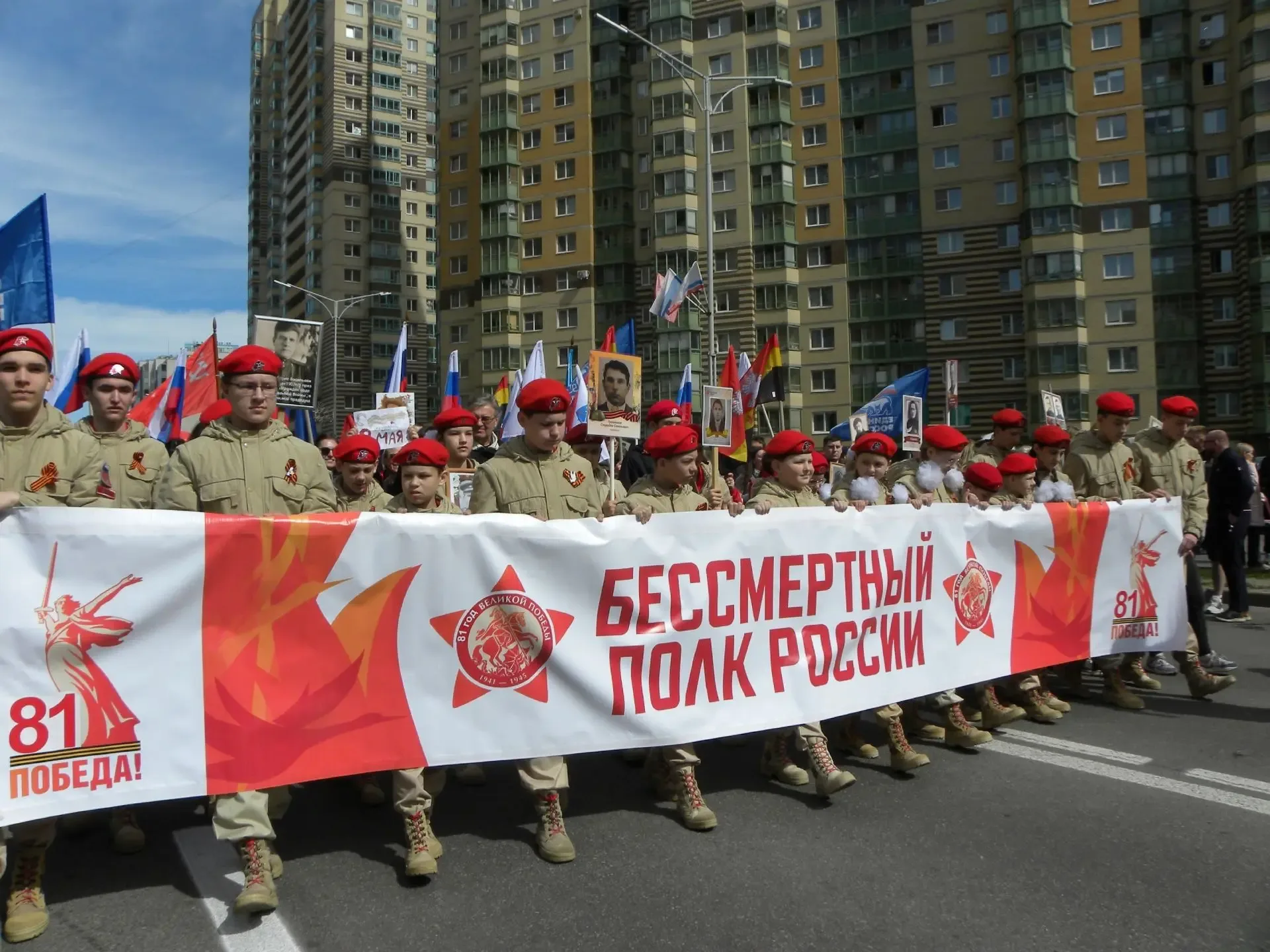 День Великой Победы в Кудрово: «Молот» в строю памяти и чести! 🇷🇺  9 мая — священная дата для каждог