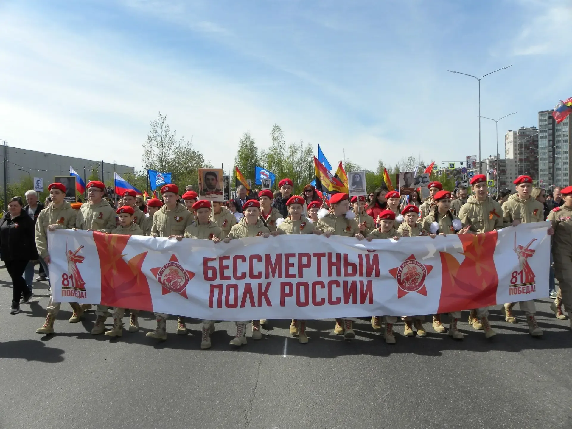 День Великой Победы в Кудрово: «Молот» в строю памяти и чести! 🇷🇺  9 мая — священная дата для каждог
