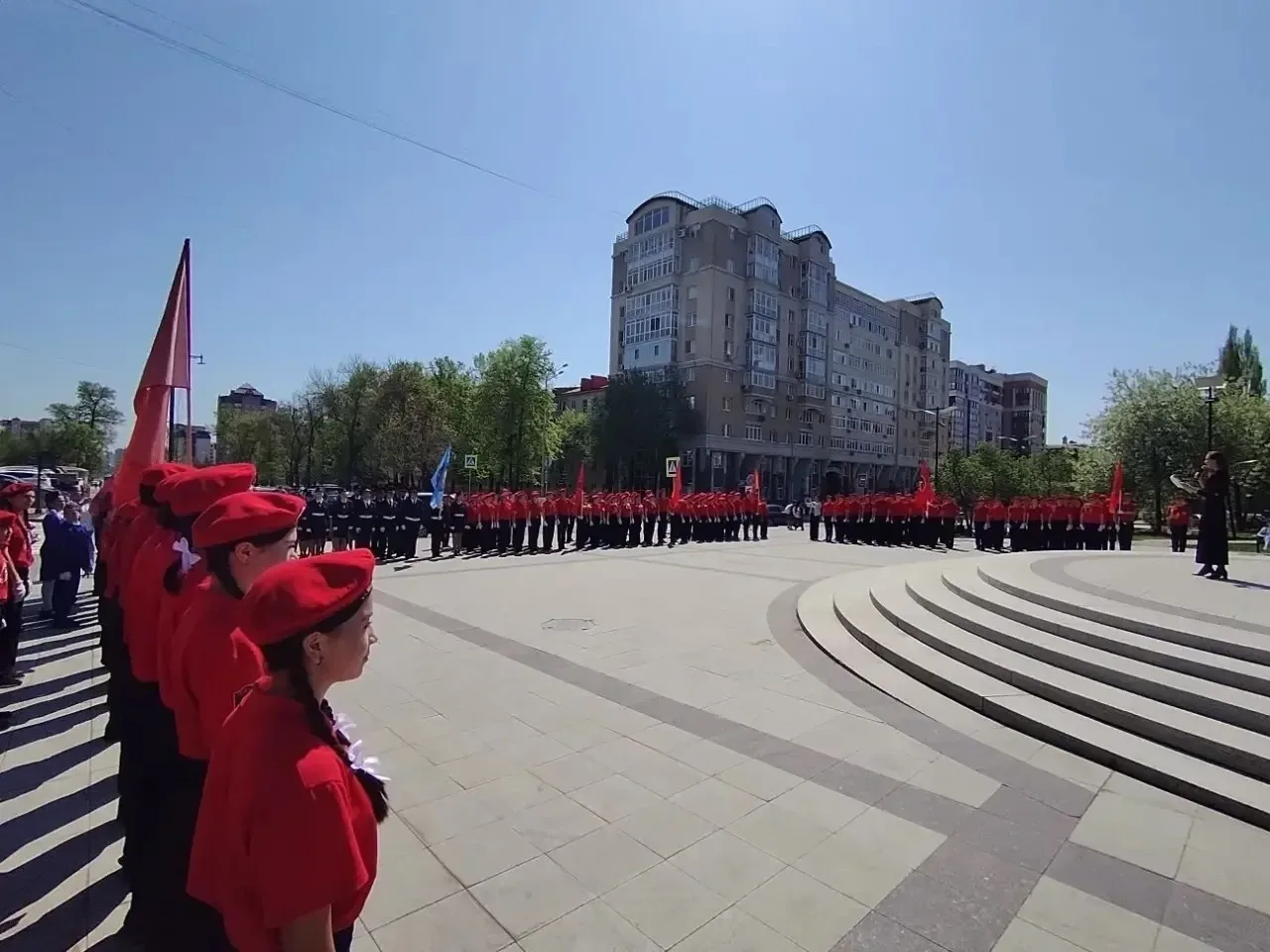 Торжественный парад юнармейцев и кадетов в сквере им. Мустая Карима 🎶  7 мая 2026 года в сквере им. 