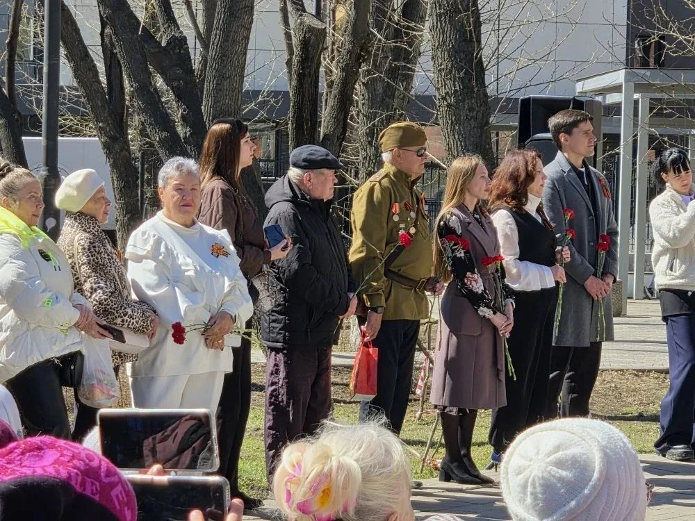 6 мая прошёл митинг, посвященный 81-летию Победы в Великой Отечественной войне 🕊  Наша школа с радос