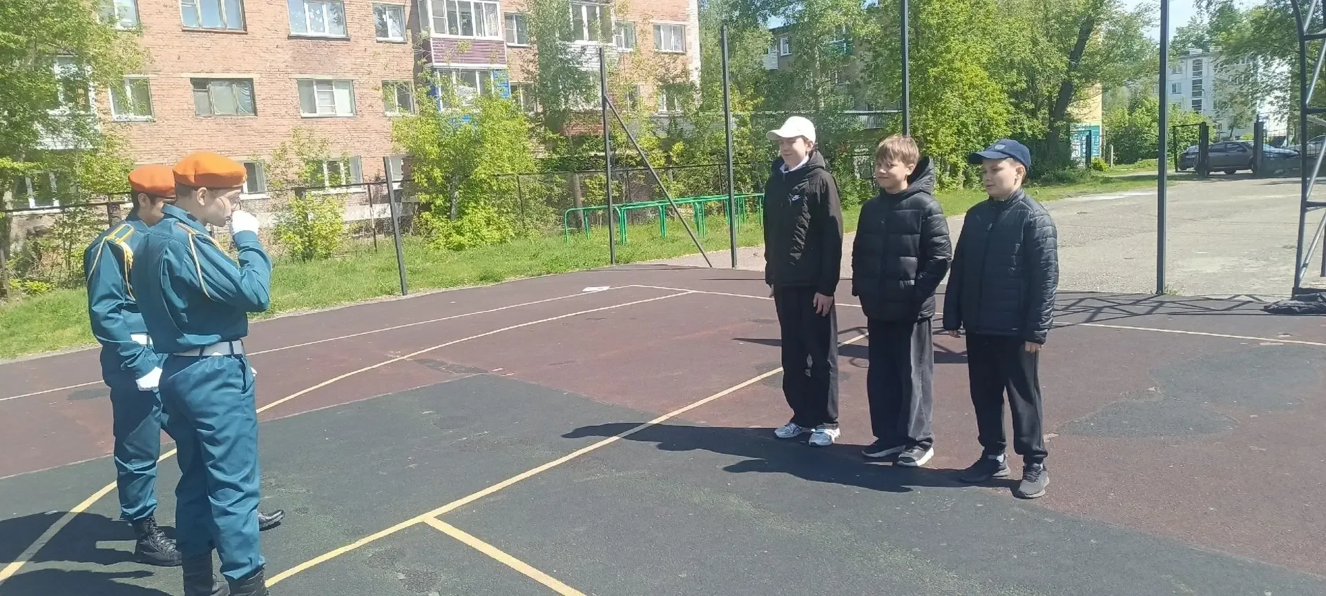 Сегодня наша дружина юных пожарных побывала в 18-й школе на мероприятии в рамках муниципального прое