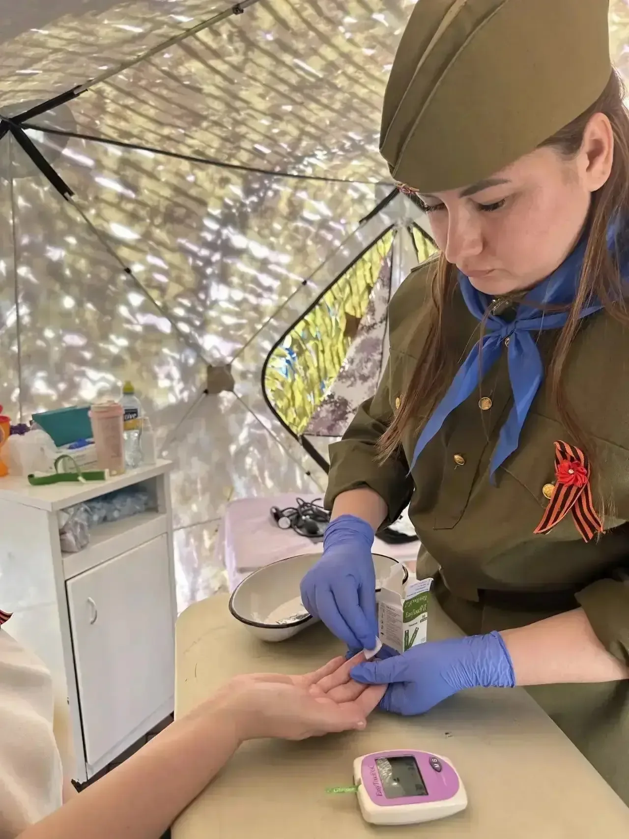 🎖️В селе Летняя Ставка Туркменского МО прошли медицинские мероприятия в рамках празднования Дня Побе