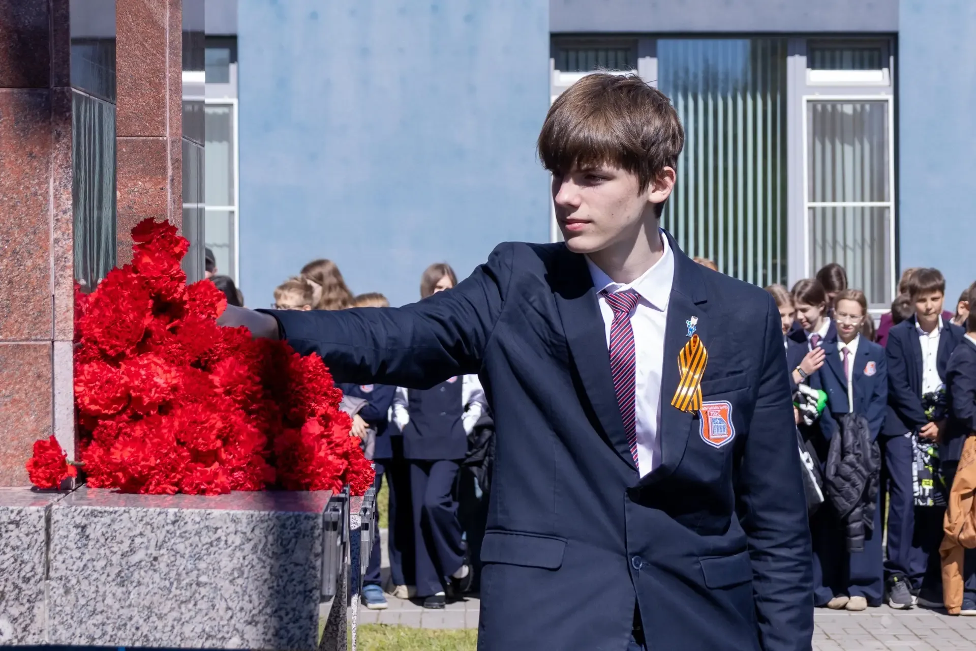 Кульминацией празднования  81-ой годовщины Великой Победы в школе на Глеба Успенского стала торжеств
