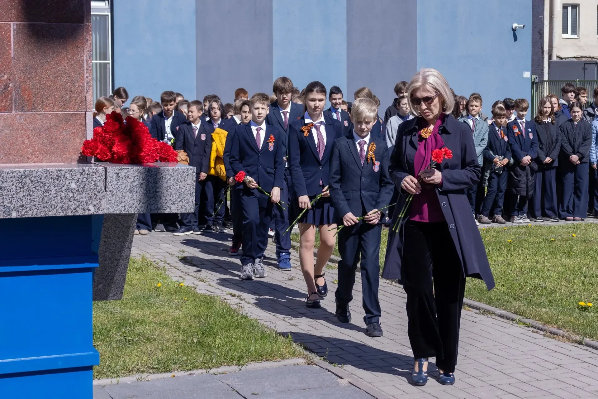Кульминацией празднования  81-ой годовщины Великой Победы в школе на Глеба Успенского стала торжеств