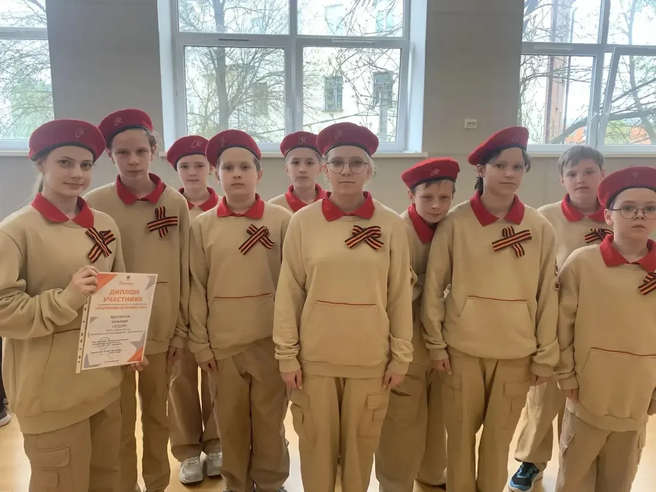 Военно-патриотический клуб «Удар» отмечает День Победы. Ребята из ВПК «Удар» в преддверии Дня Победы