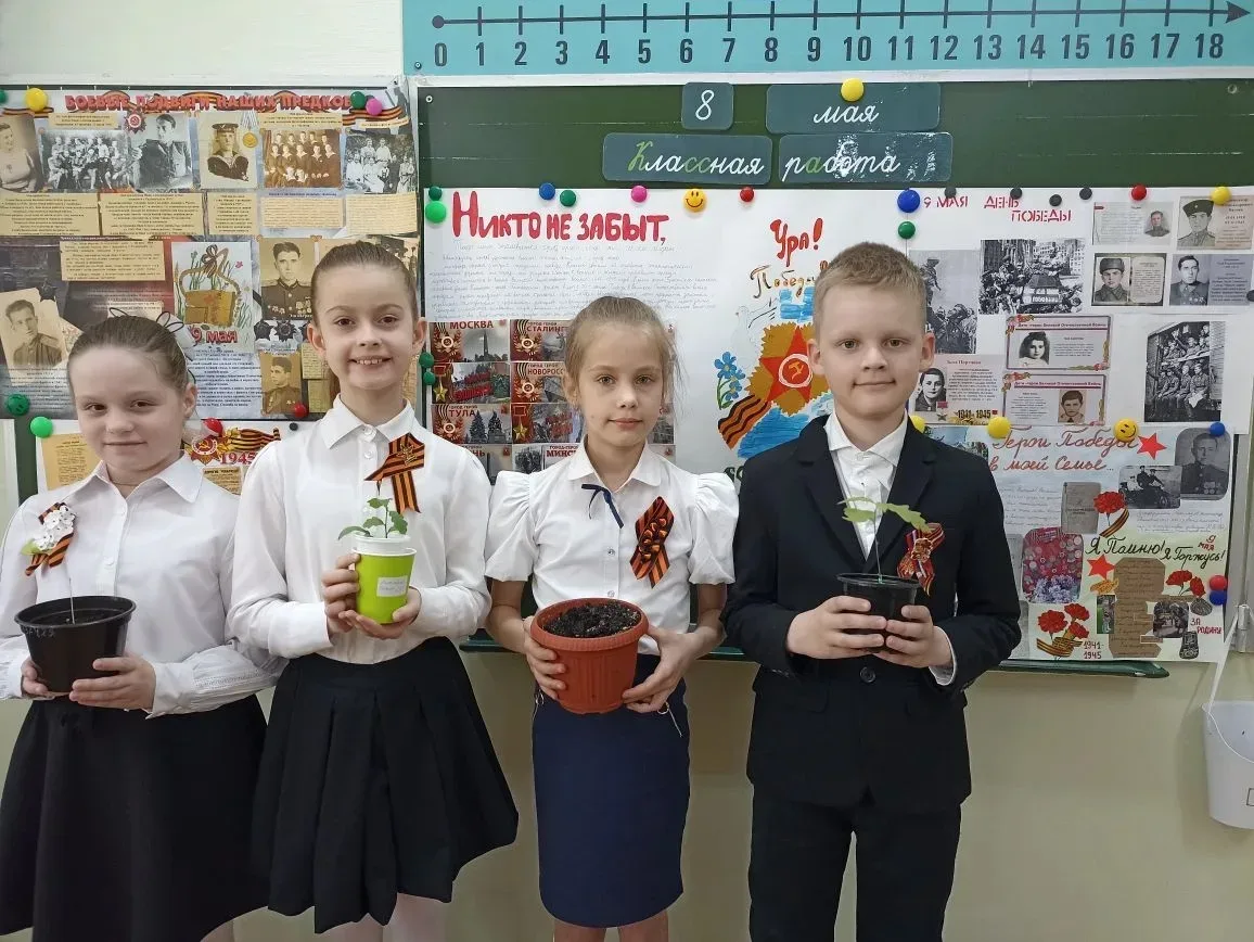 Школьный двор становится зеленее! 🌳 В нашей школе продолжается реализация экологического проекта «Пр