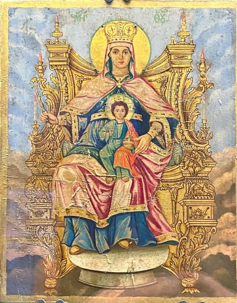 Иконы из коллекции Музея истории Айя Софии.  Собор Св. Софии.  Стамбул.  📷 Владимир Соколов.  Древне