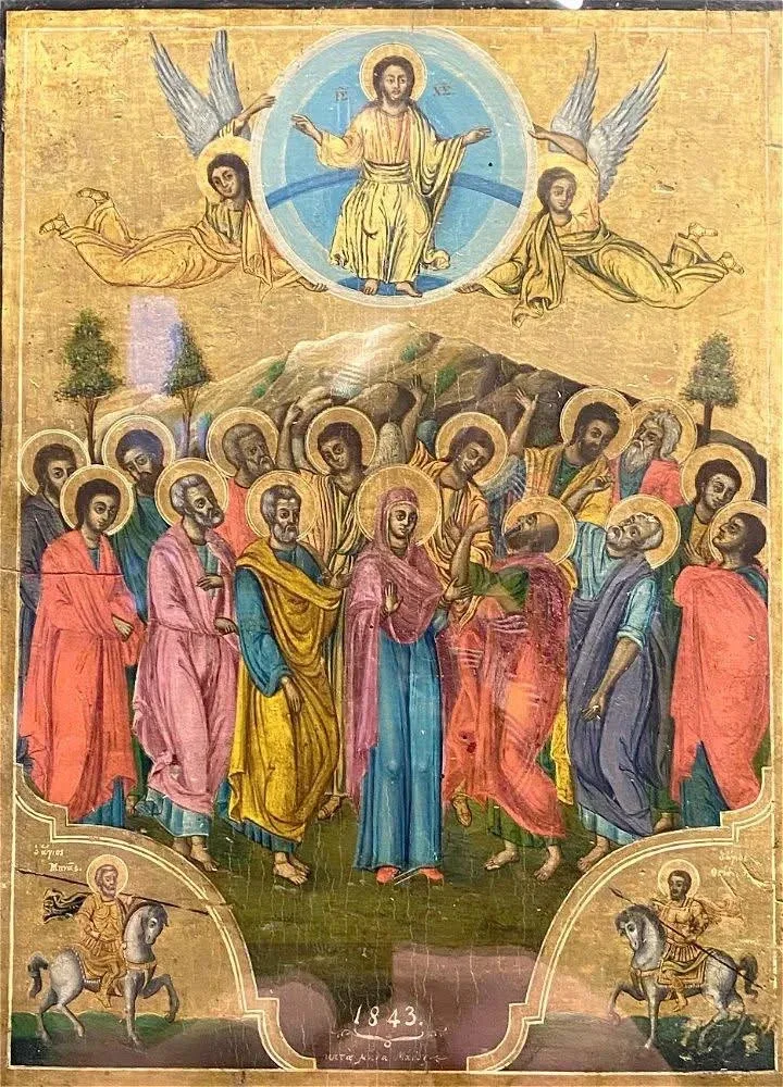 Иконы из коллекции Музея истории Айя Софии.  Собор Св. Софии.  Стамбул.  📷 Владимир Соколов.  Древне