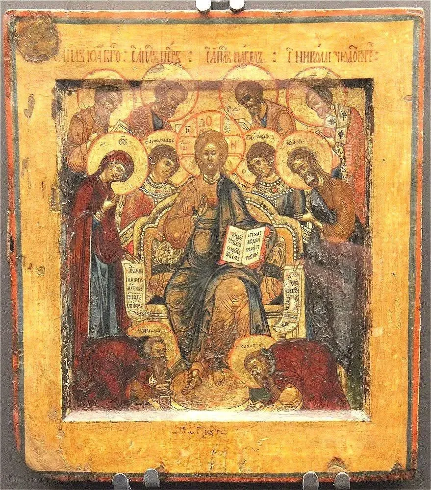 Иконы из коллекции Музея истории Айя Софии.  Собор Св. Софии.  Стамбул.  📷 Владимир Соколов.  Древне