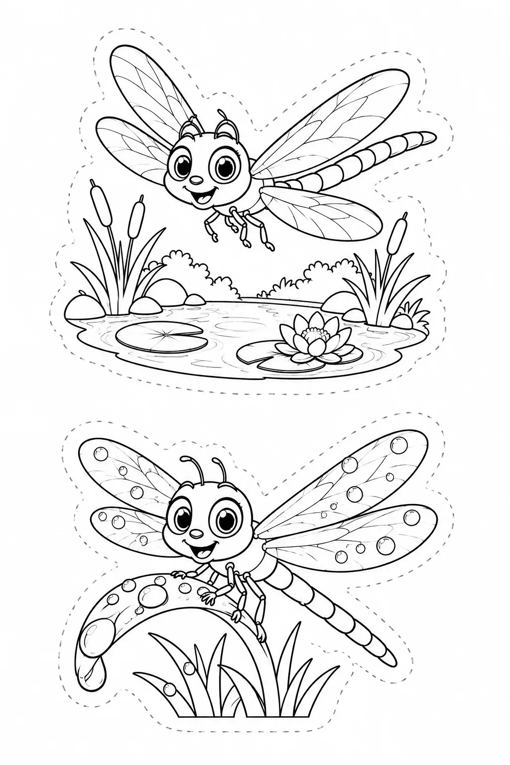 🦋 Милые насекомые-вырезалки! 💛  Что можно делать? 🎨 раскрашивать ✂️ вырезать по пунктиру 🧩 играть и 