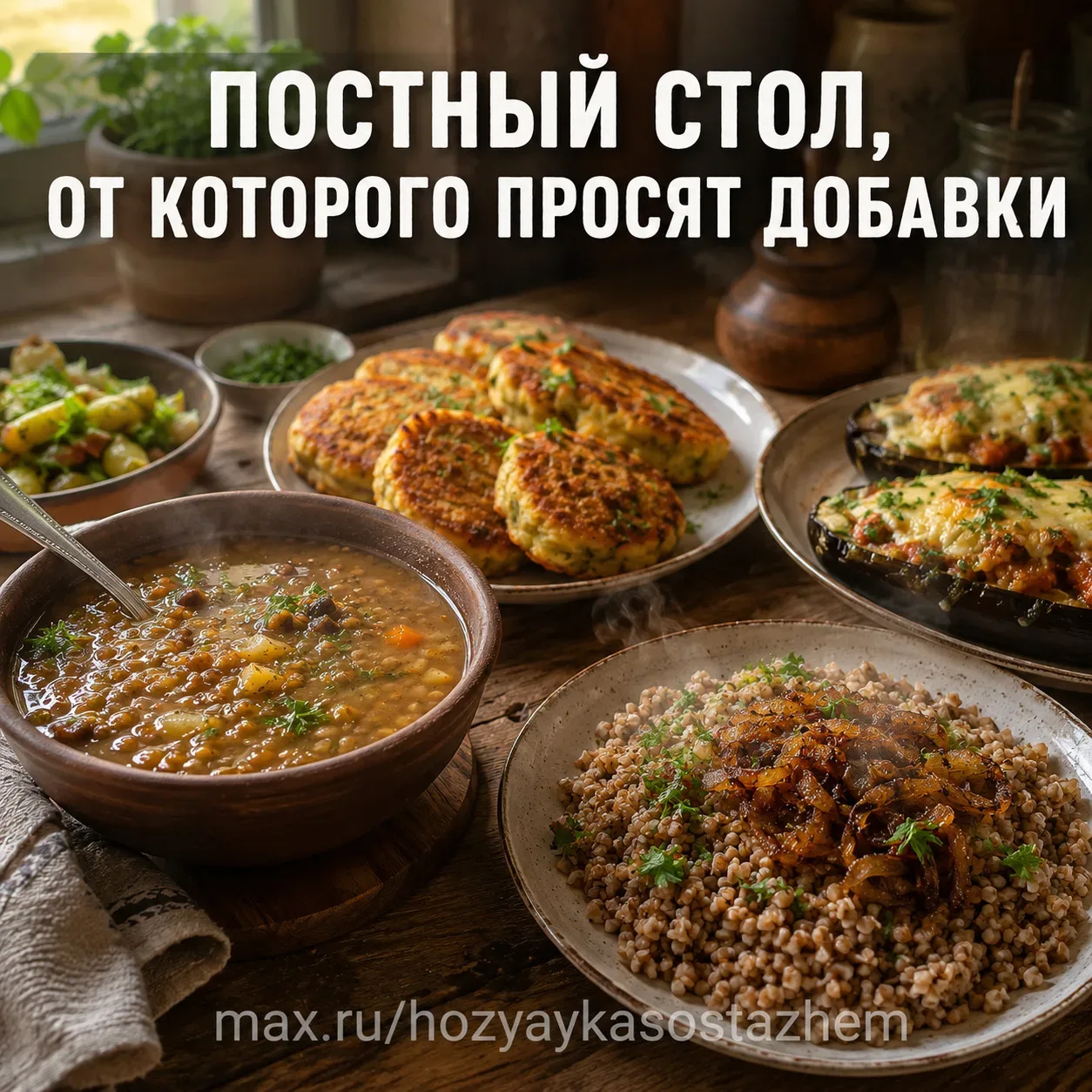 ПОСТНЫЙ СТОЛ, ОТ КОТОРОГО ПРОСЯТ ДОБАВКИ — 7 БЛЮД БЕЗ МЯСА, КОТОРЫЕ ЕДЯТ ДО ДНА  Моя свекровь 40 лет