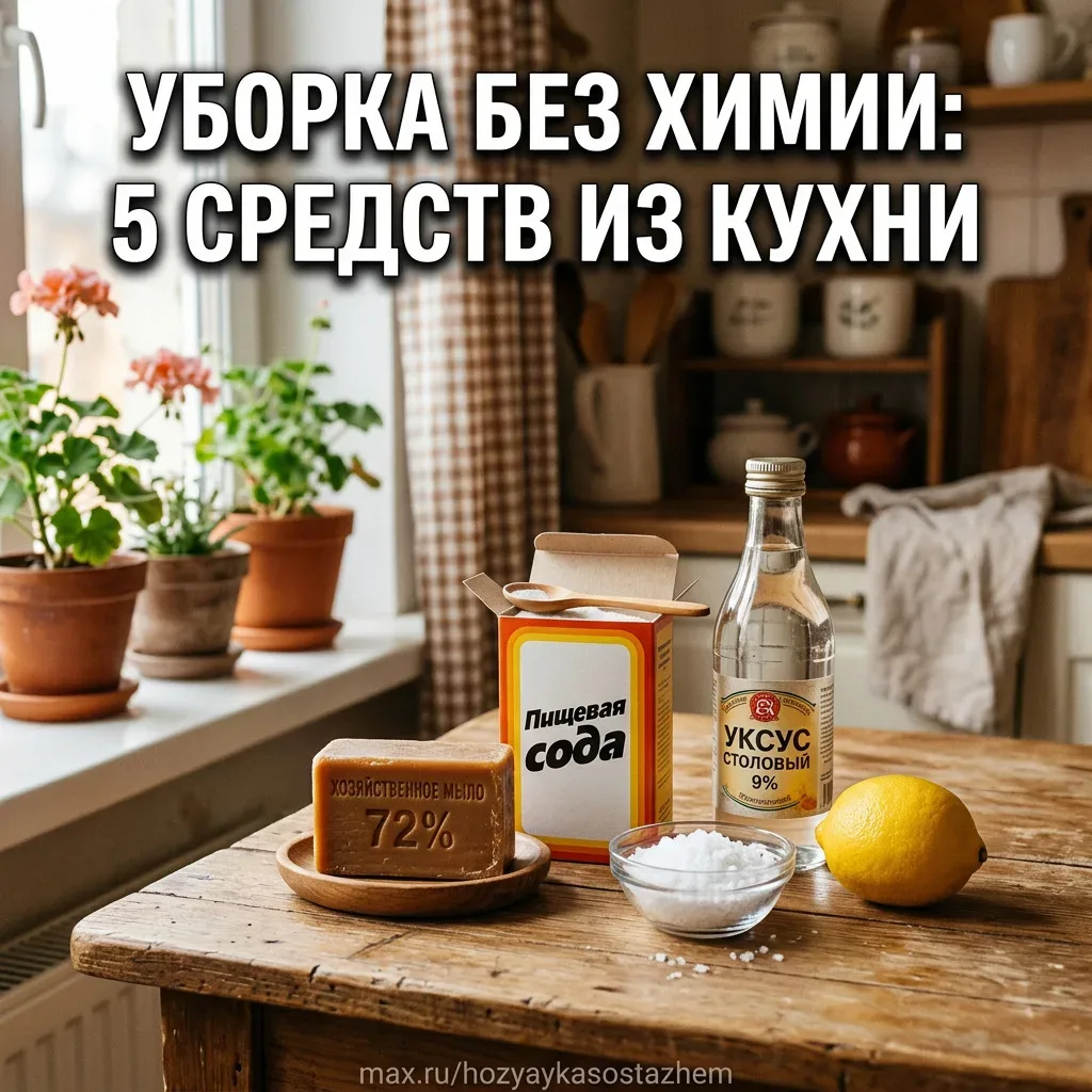 УБОРКА БЕЗ ХИМИИ: 5 СРЕДСТВ ИЗ КУХНИ, КОТОРЫЕ ЗАМЕНЯТ ВСЁ ЧТО ЕСТЬ В МАГАЗИНЕ  Подруга работала убор