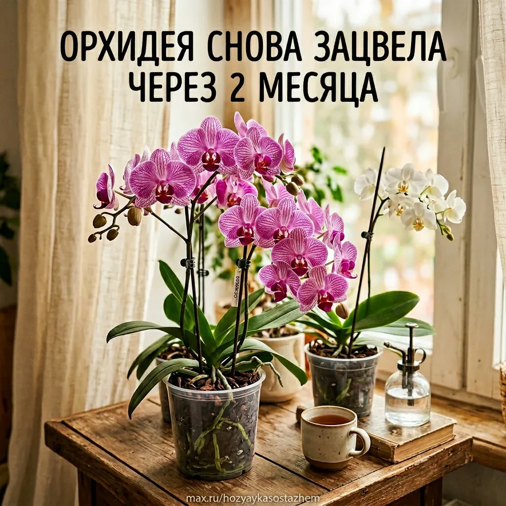 ОРХИДЕЯ СНОВА ЗАЦВЕЛА ЧЕРЕЗ 2 МЕСЯЦА — Я ПРОСТО ПОМЕНЯЛА ОДНУ ПРИВЫЧКУ  Подруга подарила орхидею три