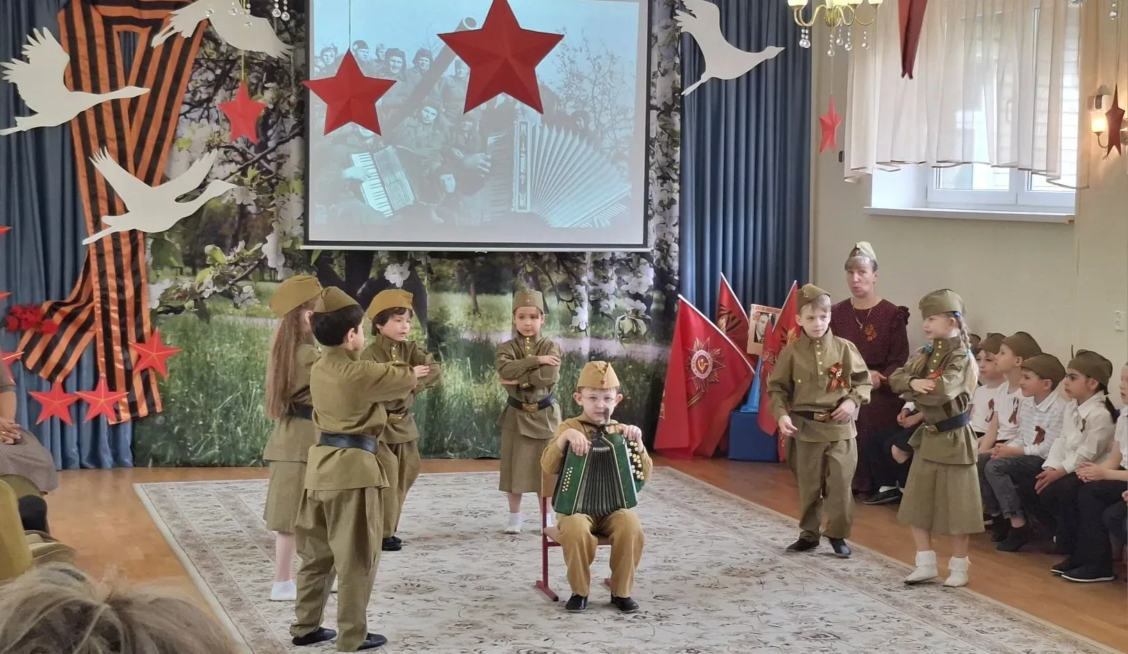 Мы помним...Мы гордимся!🇷🇺⭐️🇷🇺 В преддверии 9 мая, в нашем детском саду прошли мероприятия, посвящен