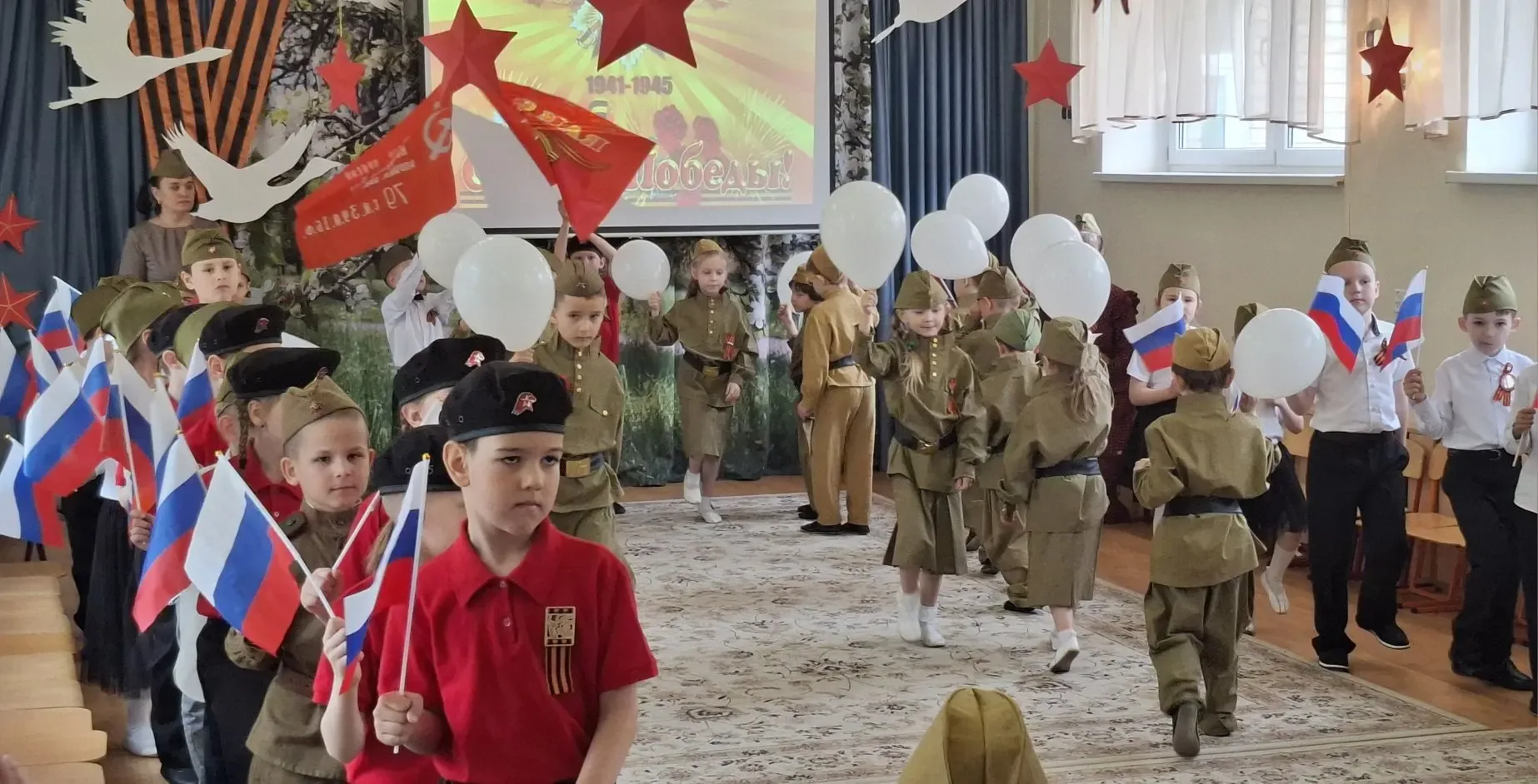 Мы помним...Мы гордимся!🇷🇺⭐️🇷🇺 В преддверии 9 мая, в нашем детском саду прошли мероприятия, посвящен
