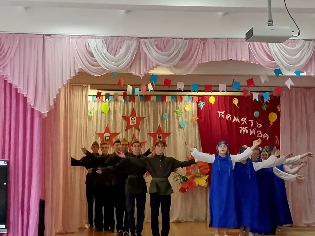 «День Победы»в нашей школе: праздник, созданный вместе  Ещё с апреля в школе шла творческая подготов