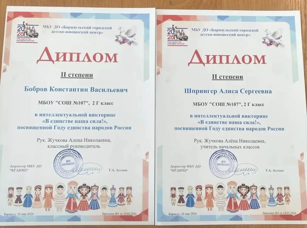 🎉 Отличные новости! Стали известны результаты городской интеллектуальной викторины «В единстве наша 