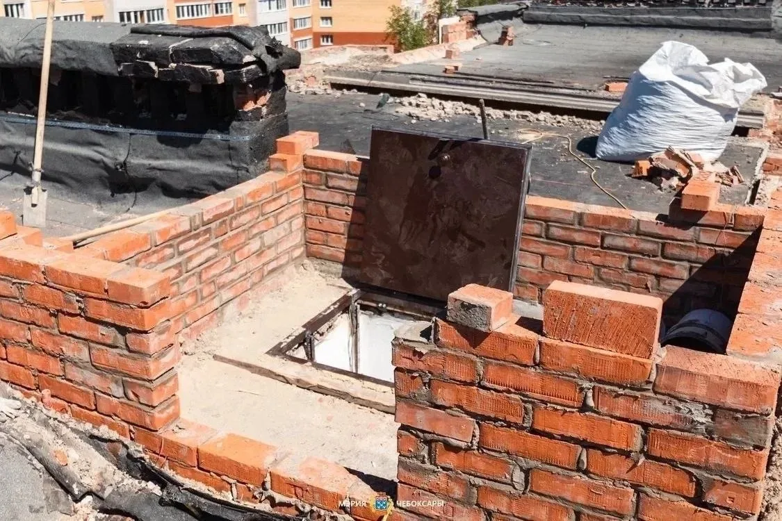 Восстановление домов в Чебоксарах  В Чебоксарах продолжается восстановление домов, пострадавших при 
